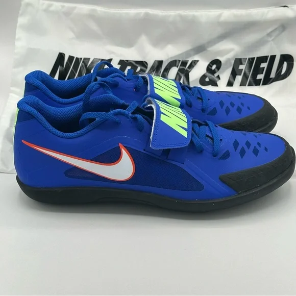 Men's Size 9 NEW Nike Zoom Rival SD 2 Racer Blue Black Throwing Shoes 685134-400 - Picture 3 of 9